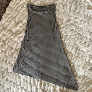 Lulu's Light Gray Ribbed Dress